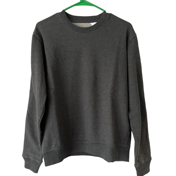 NWT Everlane The Track Crewneck Dark Heather Gray Sweatshirt Men’s Size Small - Picture 1 of 6